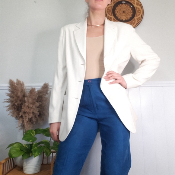 Vintage cream blazer - Picture 8 of 12